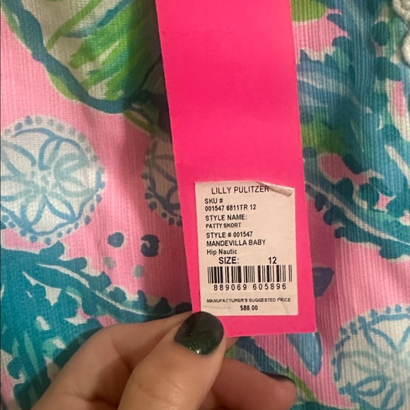 NWT Lilly Pulitzer Mandevilla Baby Scalloped Patty Skort size 12 - Picture 4 of 5